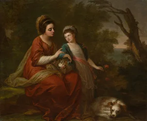 Mme Hugh Morgan et sa fille, vers 1771