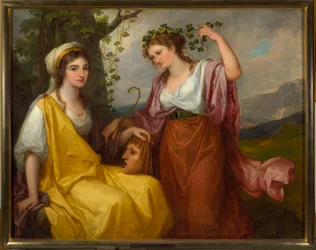 Domenica Morghen et Maddalena Volpato en muses de la tragédie et de la comédie
