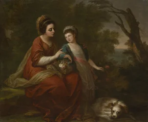 Mme Hugh Morgan et sa fille, vers 1771