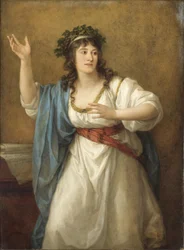 Portrait de la poétesse Teresa Bandettini-Landucci 1763-1837