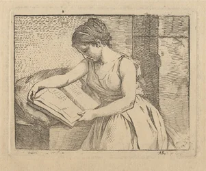 Femme en train de lire