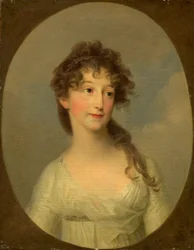 Peut-être Franciska Krasinska, duchesse de Courlande, vers 1790 (huile sur toile)
