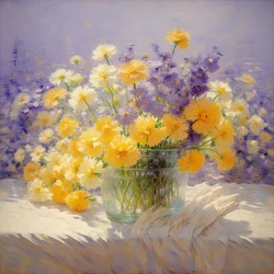 Florales 01, vers 2020 (huile sur toile)