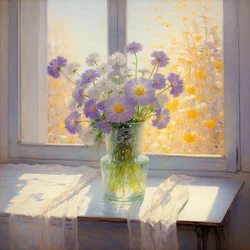 Florales 04, vers 2020 (huile sur toile)