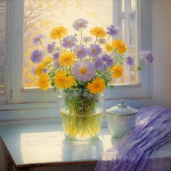 Florales 07, vers 2020 (huile sur toile)