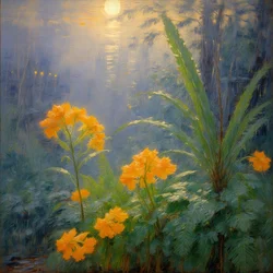 Florales 103, vers 2024 (huile sur toile)