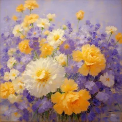 Florales 121, vers 2025 (huile sur toile)