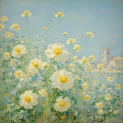 Florales 23, vers 2021 (huile sur toile)