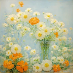 Florales 34, vers 2021 (huile sur toile)