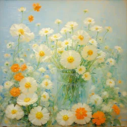 Florales 35, vers 2021 (huile sur toile)
