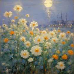 Florales 36, vers 2021 (huile sur toile)
