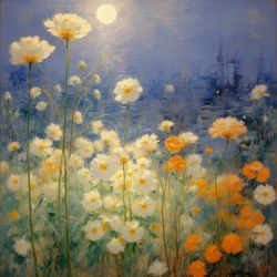 Florales 37, vers 2021 (huile sur toile)