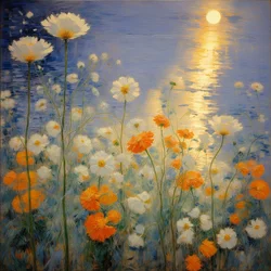 Florales 38, vers 2021 (huile sur toile)
