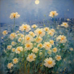 Florals 40, c.2021 (huile sur toile)