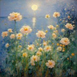 Florales 41, vers 2022 (huile sur toile)