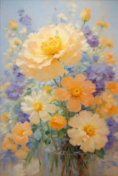 Florales 43, vers 2022 (huile sur toile)