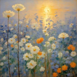 Florales 56, vers 2022 (huile sur toile)