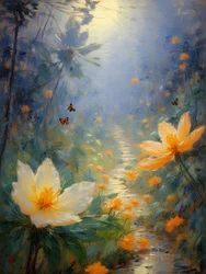 Florals 69, vers 2022 (huile sur toile)