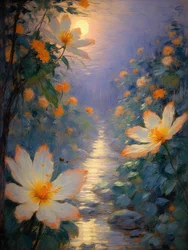 Florals 72, vers 2023 (huile sur toile)