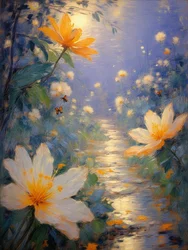 Florals 73, vers 2023 (huile sur toile)