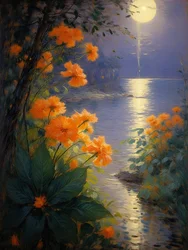 Florales 74, vers 2023 (huile sur toile)