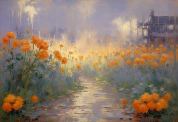 Florales 95, vers 2024 (huile sur toile)