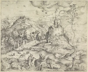 Paysage avec Mercure volant le troupeau d