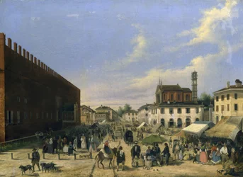 Place du Marché à Belgioioso