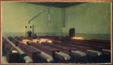 Noël à Pio Albergo Trivulzio par Angelo Morbelli (1854-1919)