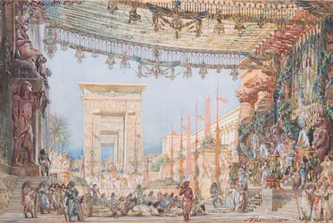 Décor de scène pour l