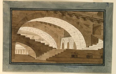 Décor de scène, intérieur du sous-sol du palais