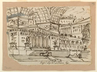 Décor de scène, Palais royal de style classique