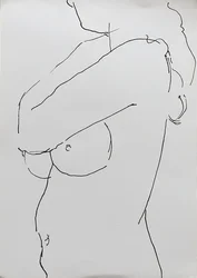 Nu avec bras croisé, 2019