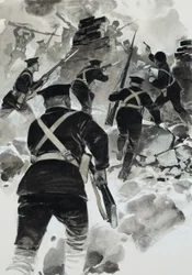 Campagne des Dardanelles (gouache sur papier)