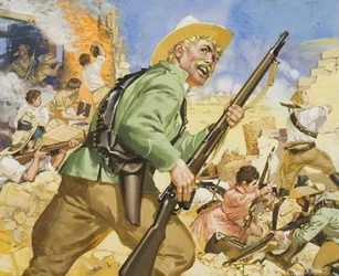 Siège de Mafeking, de 1899-1900 (gouache sur papier)