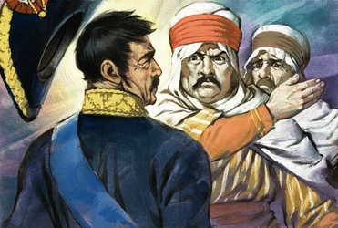 Un homme non identifié portant des vêtements du Moyen-Orient ou d