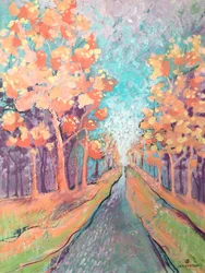 Un sentier aux couleurs chatoyantes de l