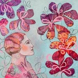 Rêve floral vintage pour femme