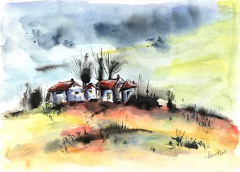 Le village de Stormy Hillside