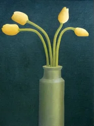 Quatre tulipes jaunes, 1982
