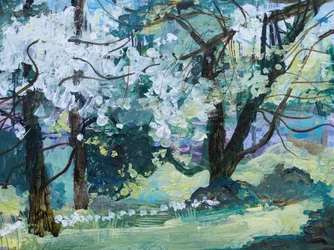 Arbres en fleurs, Paxton, 2021
