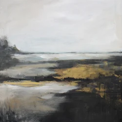 Horizon des marais dorés