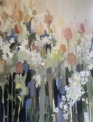 Fleurs du jardin aux couleurs pastel