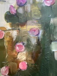 Impressions florales roses