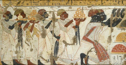 Copie de peinture murale de la tombe privée 40 de Huy, Thèbes