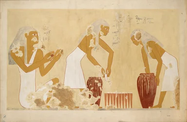 Copie de peinture murale de la tombe privée 60 d