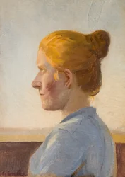 Danois :  En skagenspige Une jeune femme de Skagen