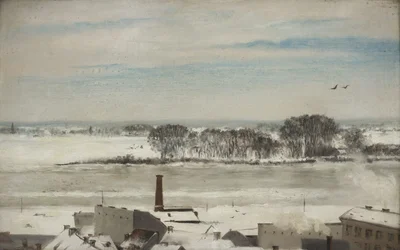 Vue des fenêtres du jardin d