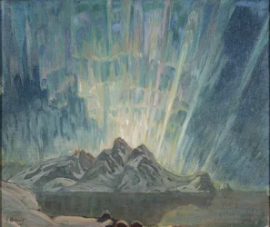 Aurores boréales. Étude du nord de la Norvège