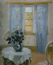 Intérieur avec clématite